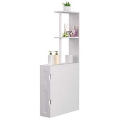 Tall Bathroom Storage Cabinet, White 46.3 in. Accent Storage Cabinet, Narrow Floor Organizer for Small Spaces brand new in box $55 A495