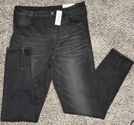 American Eagle Black Denim 16 Long Jeans 
