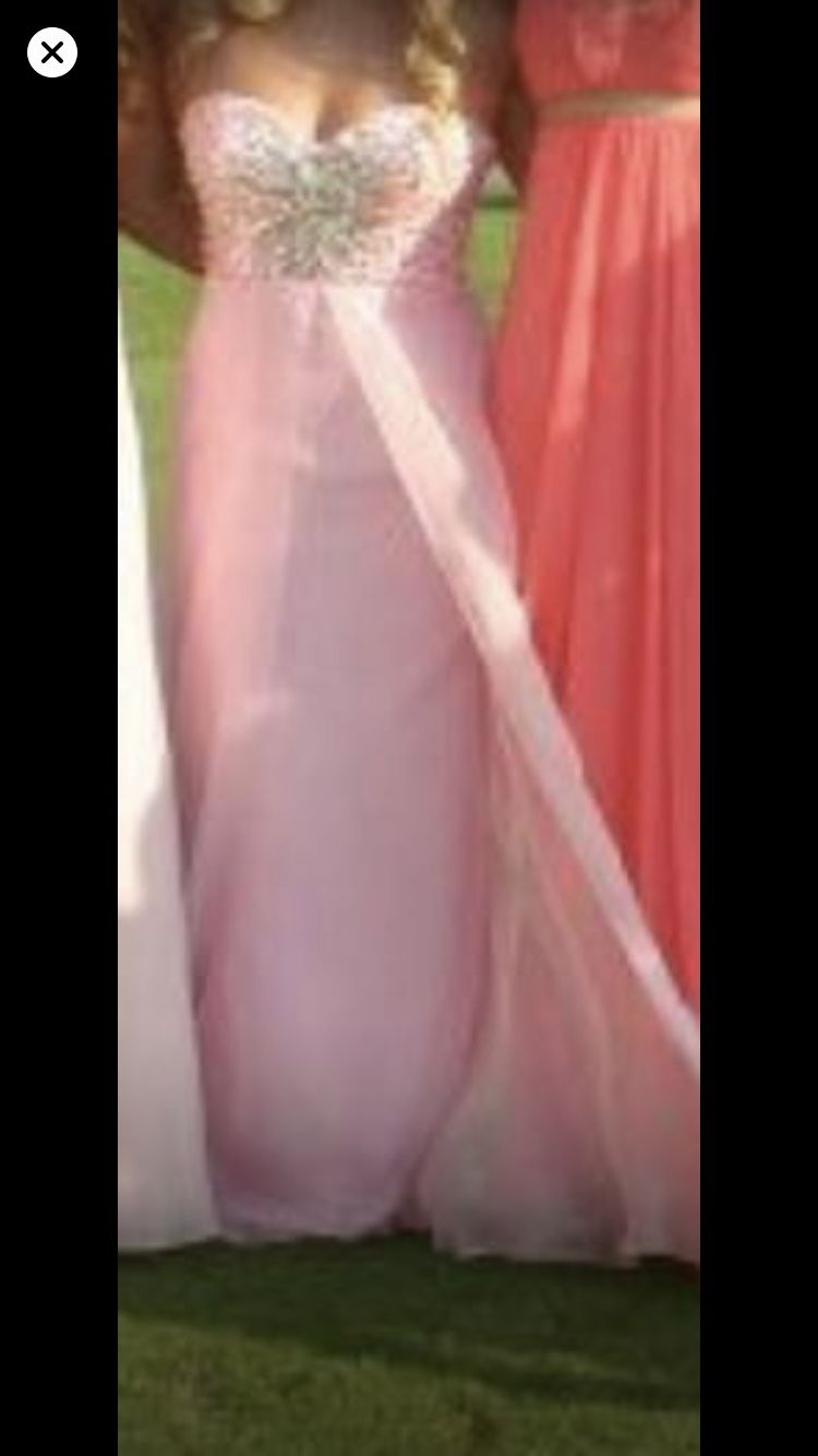 pink prom dress