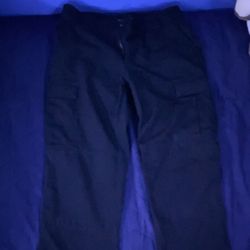 Black Cargo Jeans