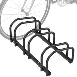 3 Bikes Floor Bike Stand, Bike Parking Rack Garage Bike Storage Stand Indoor/Outdoor 