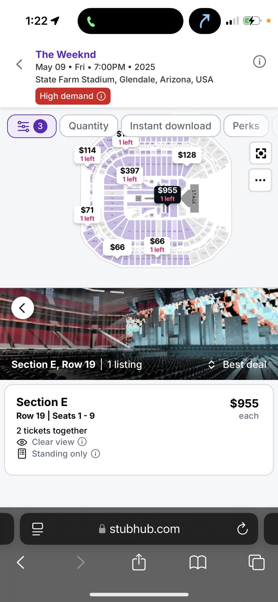 The Weekend & Playboicarti FLOOR LEVEL TICKETS