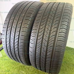 U905  245 45 20 99H  Continental  ProContact TX  2 Used Tires 85% Life 