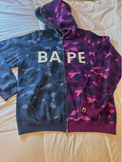 BAPE Color Camo Separate Shark Hoodie
