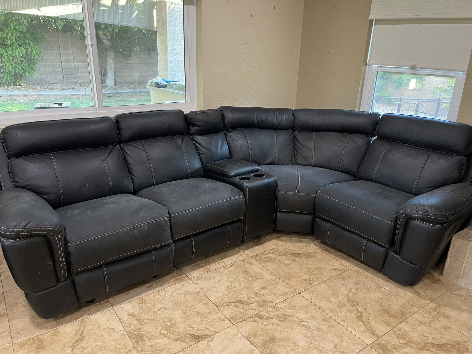 Black sofa