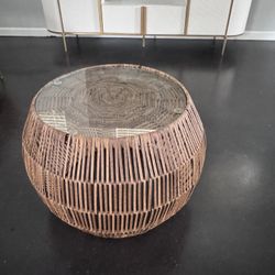 Resort Style Rattan Coffee Table 