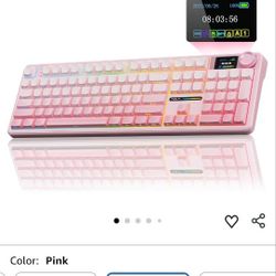 Aula Pink Keyboard Rgb