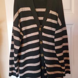 Ladies Button Down Cardigan Size Small