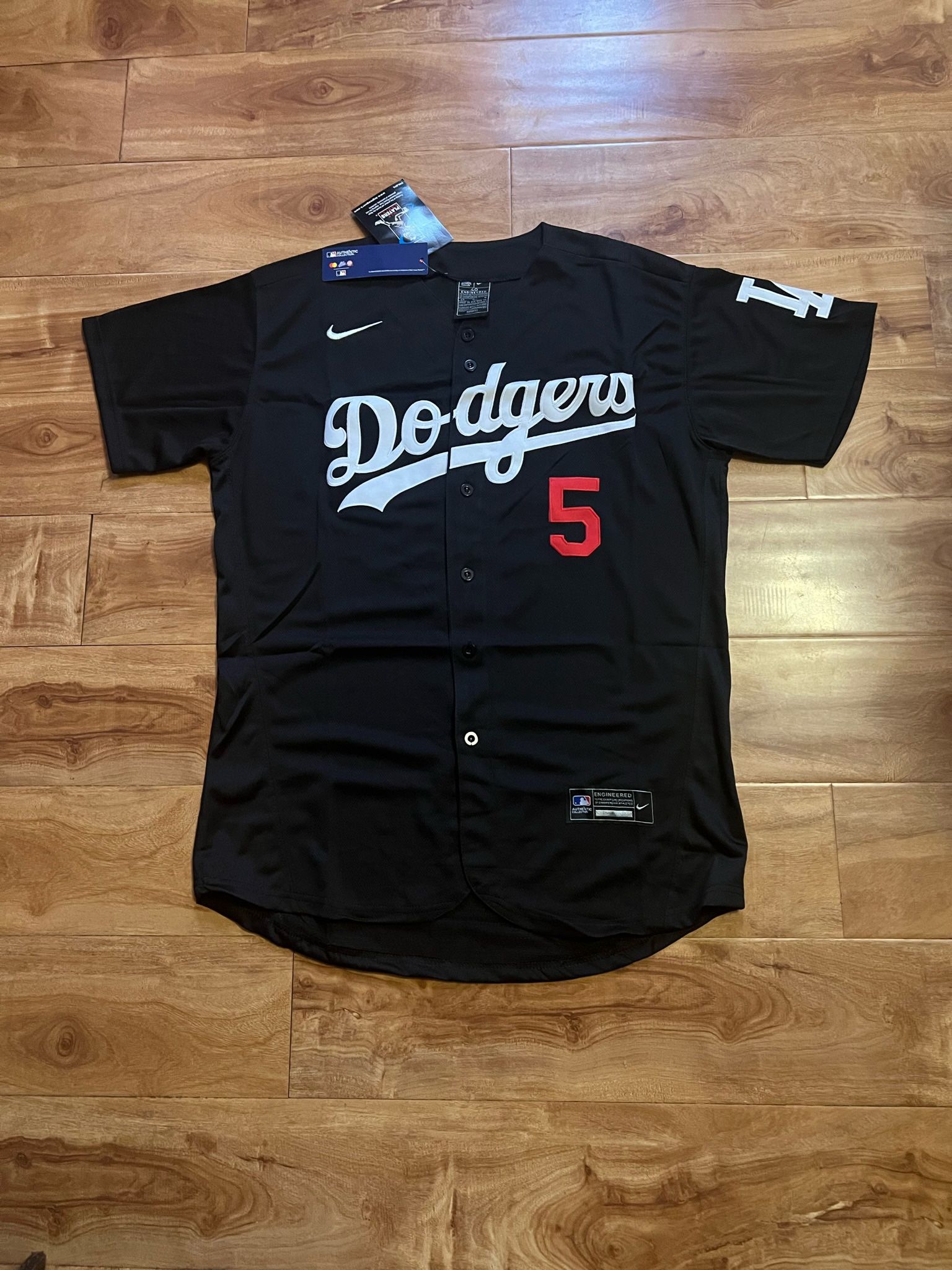 Freeman #5 Dodgers Jersey Black