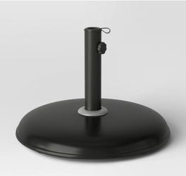33lbs Recycled Round Outdoor Patio Market Umbrella Bases Black