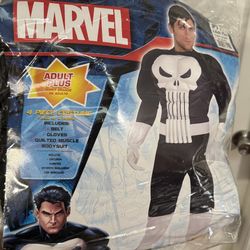 Adult Marvel Punisher Frank Castle Plus Size Costume Just $5