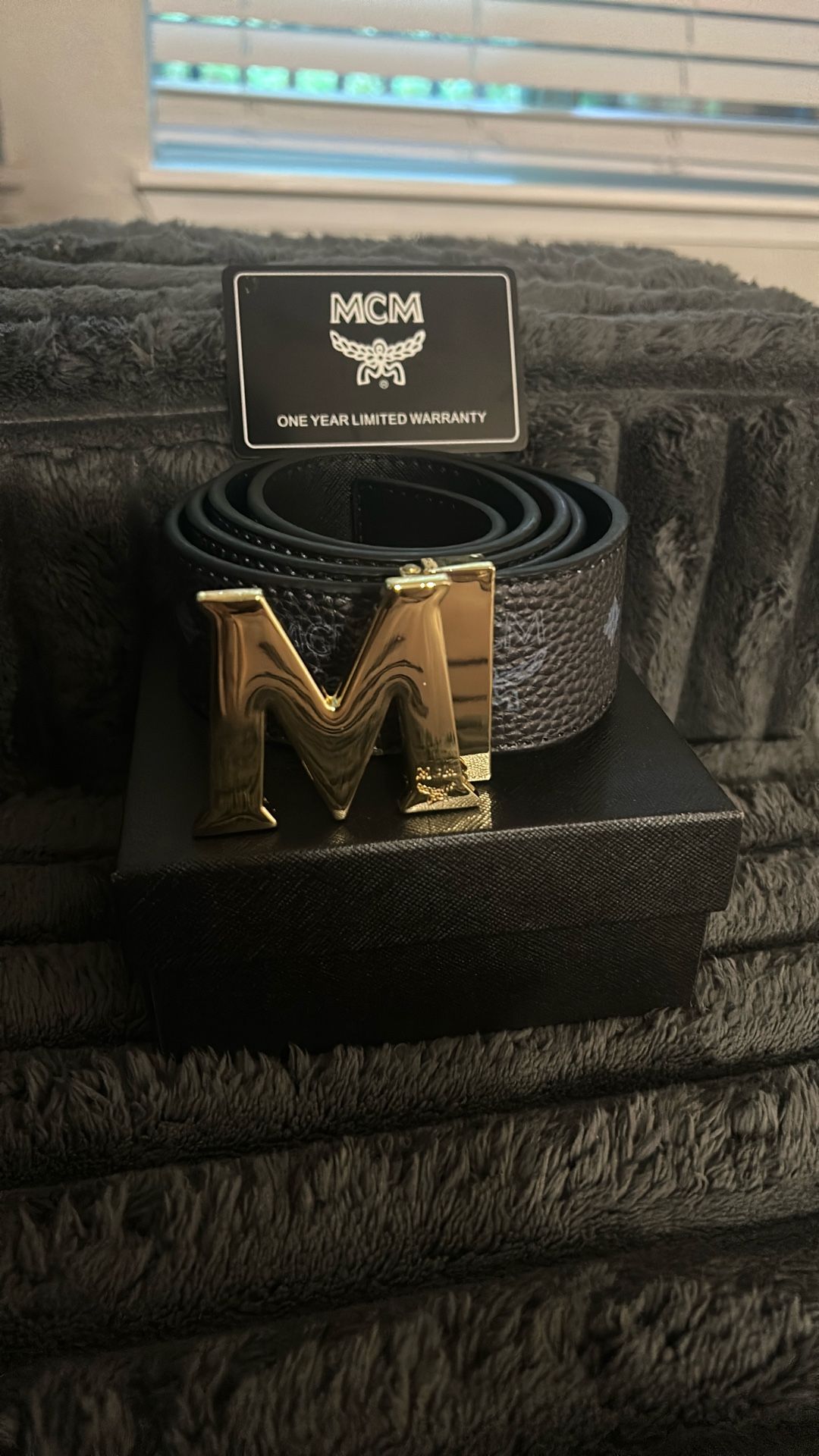 Black MCM Belt