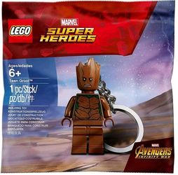 Lego Teen Groot keychain