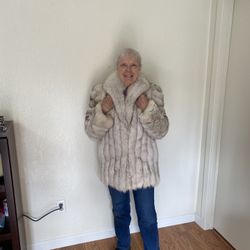 Blue Fox Fur Coat - Just In Time For The Holidays 