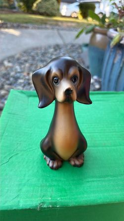 Vintage 1950s 60s Japan Sad Eye Hound Dog Figurine – Long Neck Big Eyes MCM Kitsch