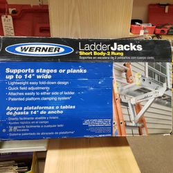 NEW Werner Ladder Jacks Short Body 2 Rung AC10-14-02