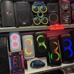 Best Deals On Brand New JBL Partybox Speakers.  All Models In Stock.  213 6283392.