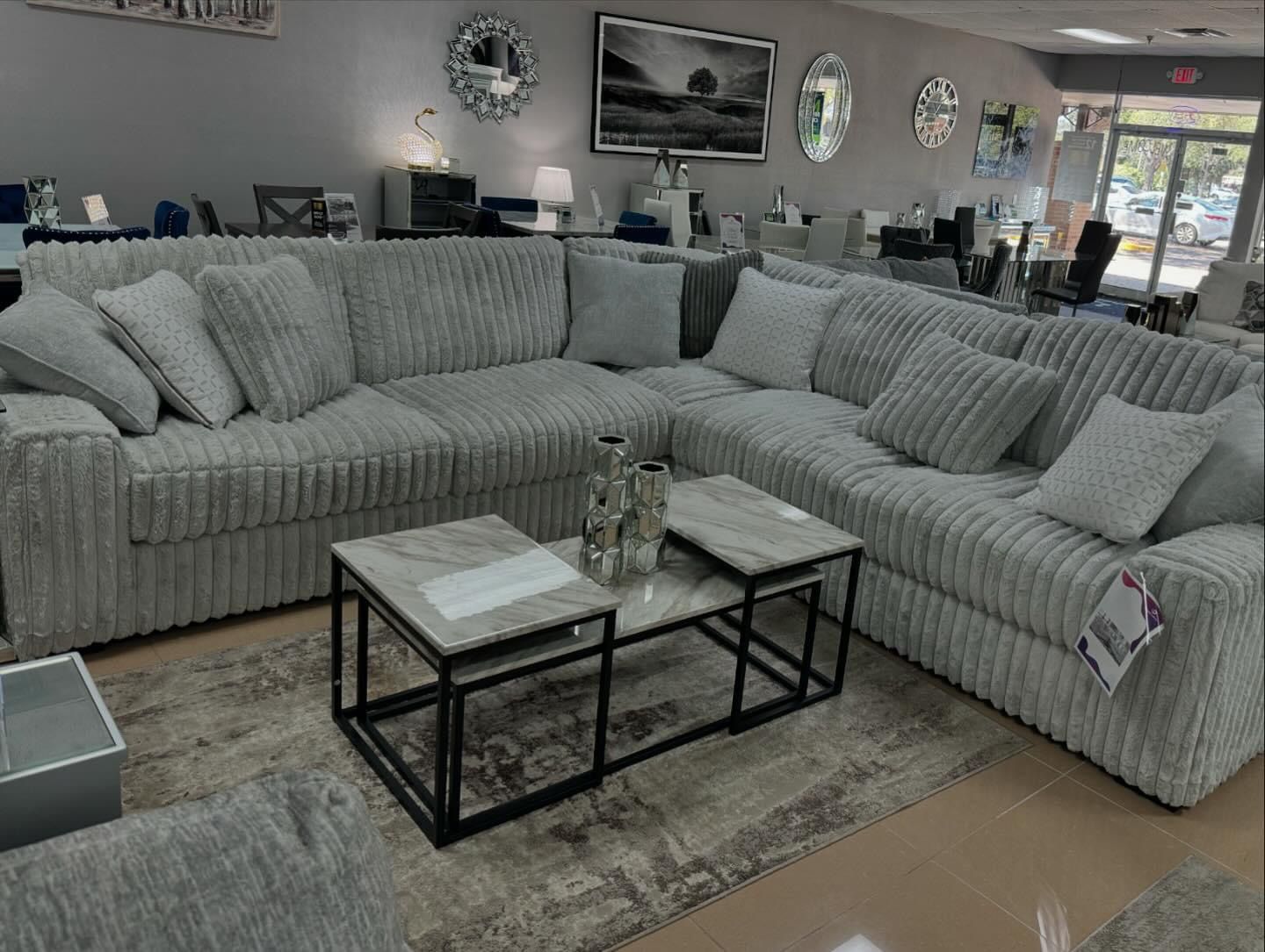 Sectional Grey 3 Pieces