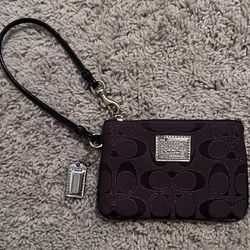 COACH Brown And Gold Wristlet - Never Used!