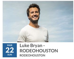 2 Luke Bryan Houston Rodeo Tickets