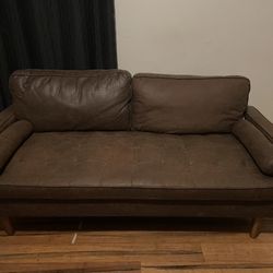 Modern Style Brown Couch - Delivery Available 