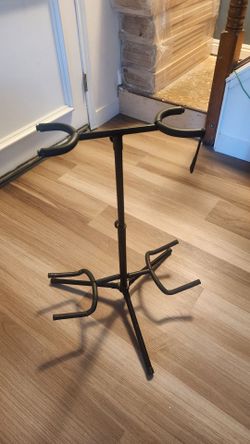A-frame tripod double guitar stand