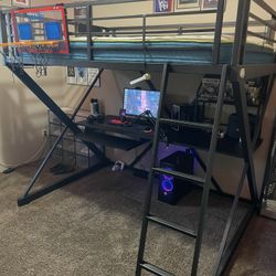 Full Size Loft Bed Frame 
