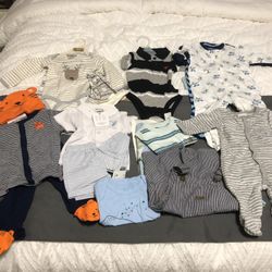 New Baby Clothes From 0-3m To 6-9m All For $35