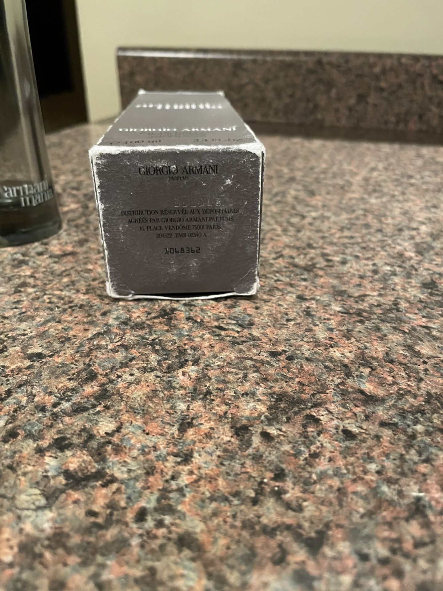 Armani Mania 3.4 Oz Bottle Empty With Box! for Sale in Lombard, IL