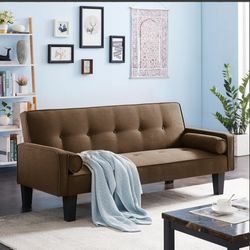 Brand New Futon | Grey - Brown