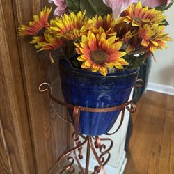 Metal Plant Stand New Metallic Paint