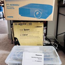 Panasonic Movie Projector, Ceiling Mount, Screen, 5.1 Surround Sound & Audio/visual 