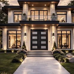 Aluminum double door