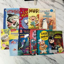Lot Of 10 Paperback Books Children’s Preschool Mixed Titles Old Lady, Fly Guy...