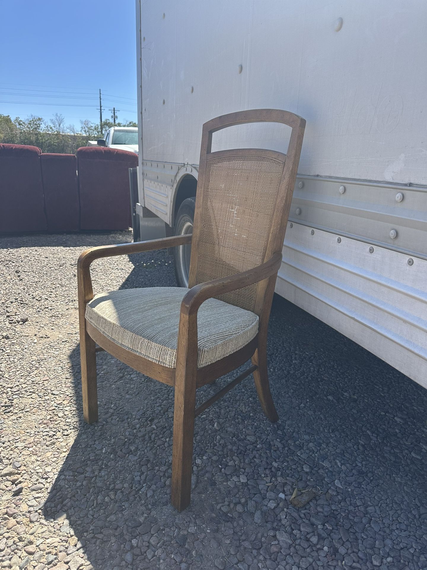 Drexel Woodbriar Collection Rustic European Dining Arm Chair