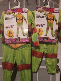 TMNT 4-in-1 Toddler Raphael Costume 2T, 3T-4T,