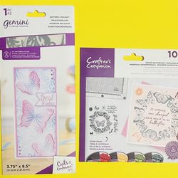 SPECIAL 2 sets Butterfly Delight CUTS & EMBOSS & 10pc Ornate Butterflies Stamps