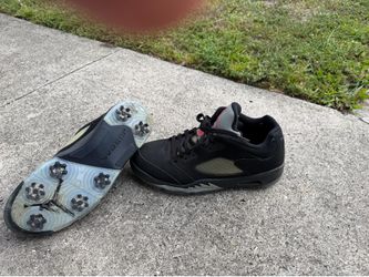 Retro 5 size 11 golf cleats