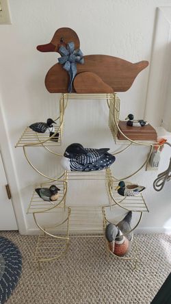 Duck Decoy Collection with Display Rack