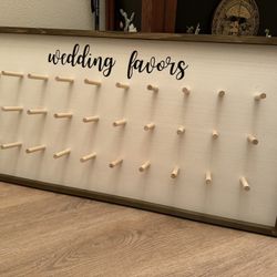 Pegboard For Wedding Favors Or Donut Display