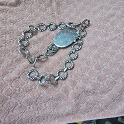 Ladies Silver Waist Belt