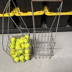 2 tennis ball hoppers