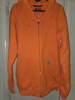 Carhartt Loose Fit Midweight Full-Zip Sweatshirt – K122 Bright Orange men (Small)