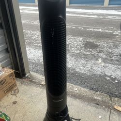 Honeywell 40" Black Quiet Set Oscillating Tower Fan, 30ft Air Circulation Power, 8 Speed,