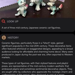 Ceramic Japanese Cat Figurines 