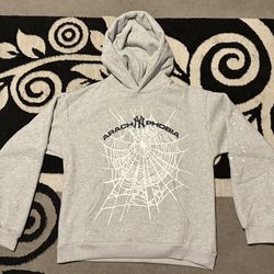 Grey Sp5der Hoodie 
