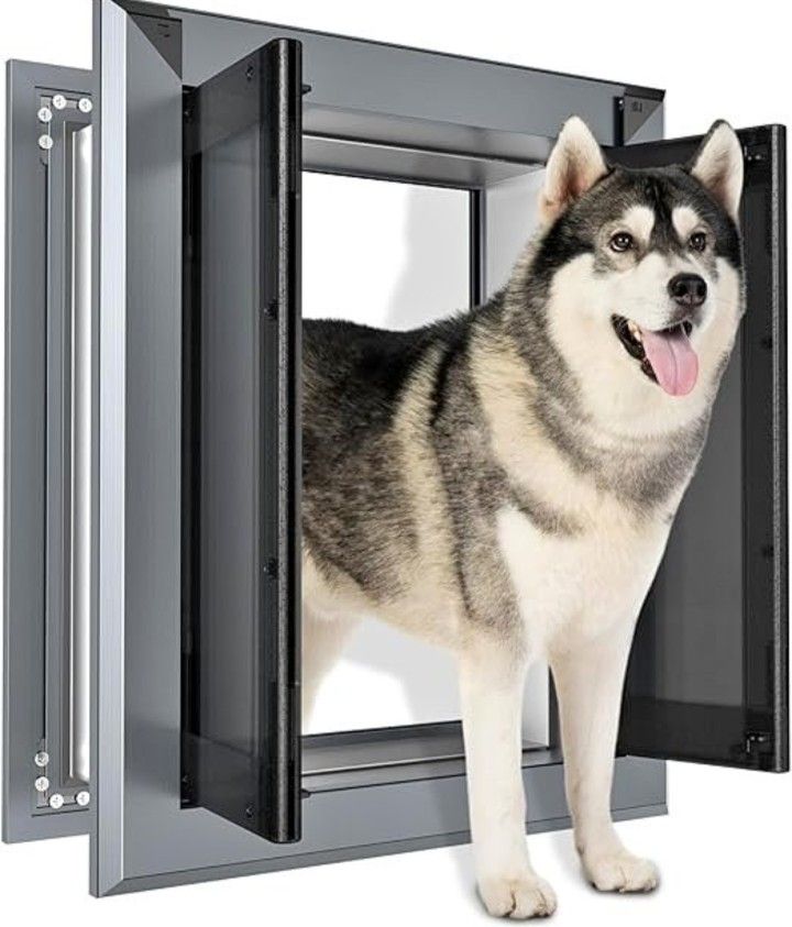 Hidrosil Dog Door Heavy Duty Large Pet Door with Two Sliding Locking Panels