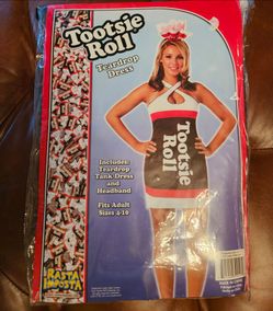 Womens tootsie roll costume