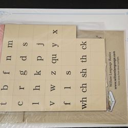 Children's Fundations Letter Board with Magnet Tiles