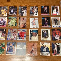 Lot Of 119 rookie cards Kobe Bryant, Allen Iverson, David Robinson, Grant Hill, Anfernee Hardaway, Chauncey Billups, Paul George and More Sports Cards